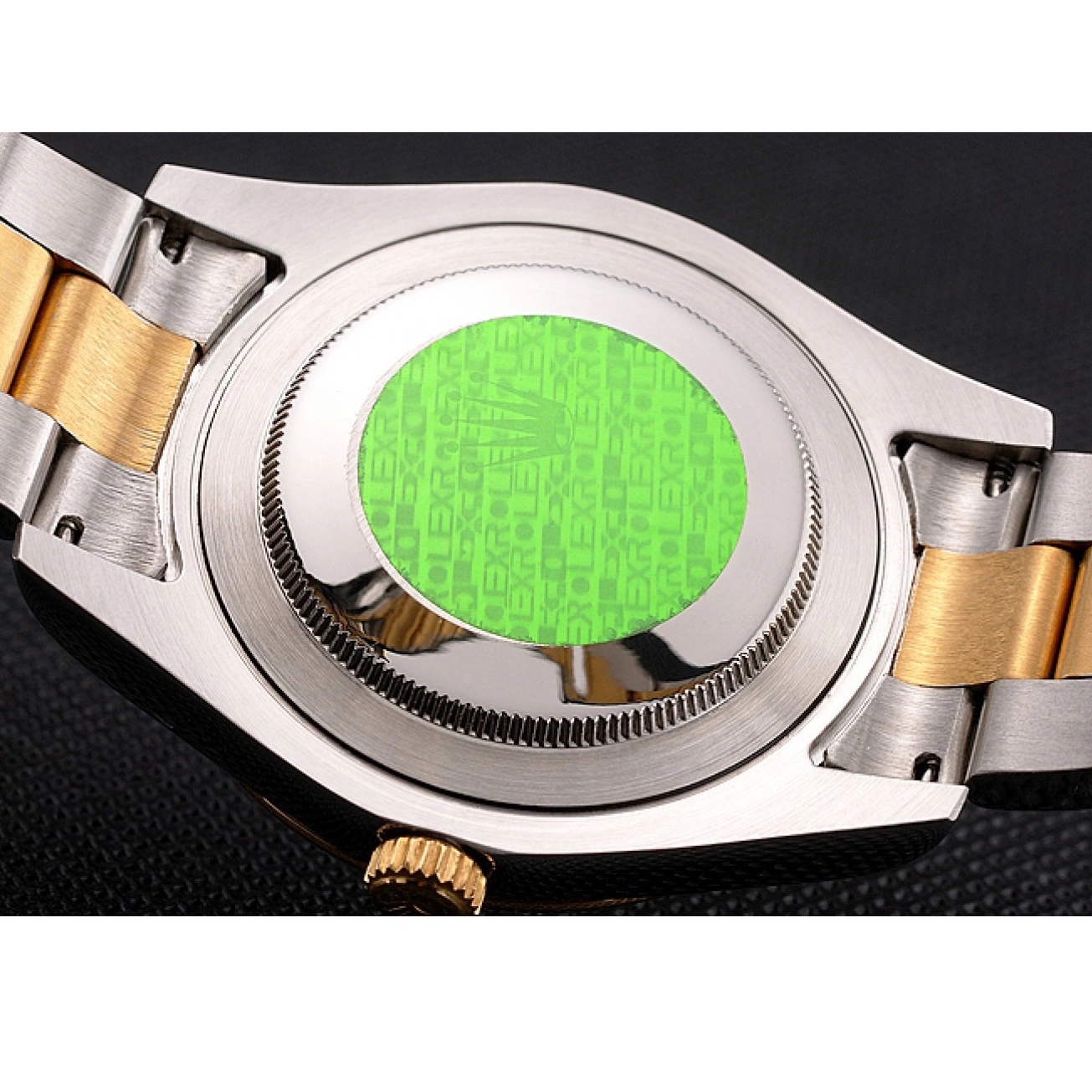 Rolex copies cheap Case Stainless Swiss Tone Rolex Datejust Gold White Steel Dial Two Bracelet 0713